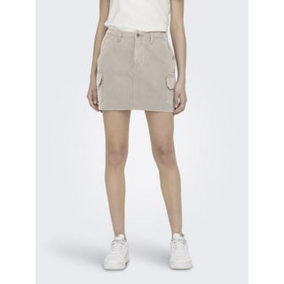 Only Minirock »ONLMALFY LIFE SHORT CARGO SKIRT PNT«, grau