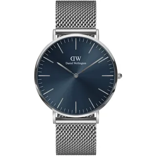Daniel Wellington Herrenuhr Daniel Wellington Classic Mesh Arctic 40 Herrenuhr Quarz, japanisch DW-DW00100628 Uhr