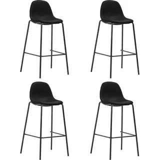 vidaXL 5-tlg. Bar-Set Stoff Schwarz - Schwarz