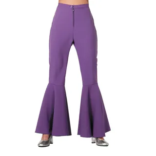 WILBERS & WILBERS 4118 - Flared Hippie Hose, Schlaghose für Festivals, Karneval, 70er Jahre Mottoparty