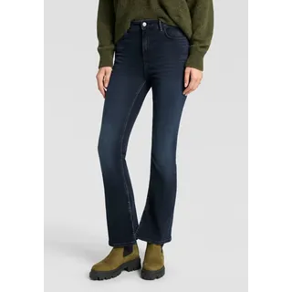 BOSS ORANGE Bootcut-Jeans "Rosa High Rise Bootcut Premium Damenmode" mit geschlitztem Saum, dunkelblau 401