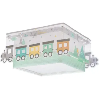 Dalber Deckenlampe kinderzimmer, Deckenleuchte für Kinder The Night Train Zug, Deckenlampe Kinderzimmer, 63536, E27