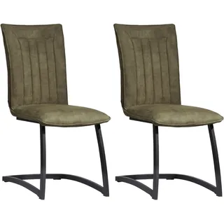 omg design Esszimmerstuhl Amara Stoff grün