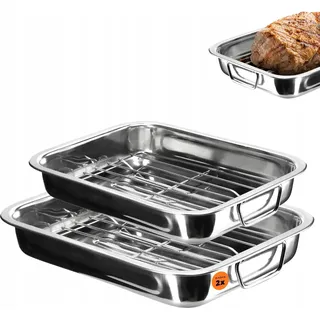 Backformen - Kuchenformen - 2er-Set 30 cm und 35 cm - Metall - CE/EU