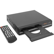Reflexion DVD Player mit HDMI, USB und SCART, LCD-Display, Fernbedienung, schwarz