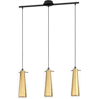 EGLO Pinto 3-flg. schwarz/gold