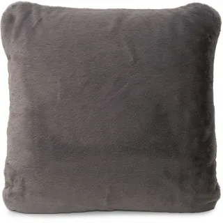 Gözze - Kuscheliger Kissenbezug, Merino Feeling, 50x50 cm - Anthrazit