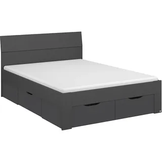 Rauch Stauraumbett Flexx 140 x 200 cm lackiert grau
