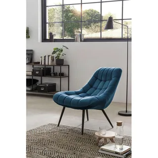 SalesFever Relaxsessel Toulon Polyester 76 x 85 x 85,6 cm Blau