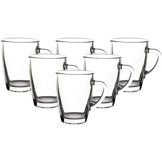 van Well Tasse »Kaffeebecher Teebecher Nordic 300 ml 6er Set transparent«, farblos