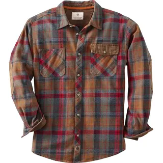 Legendary Whitetails Schweres Flanellhemd für Herren, langärmelig, Knopfleiste, 100% Baumwolle