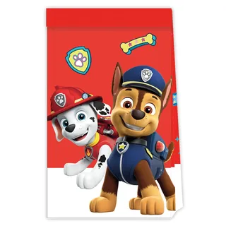 Procos Lizenz Folat 94105P Kleine Tüten FSC Paw Patrol-4 Stück, Mehrfarben, Small