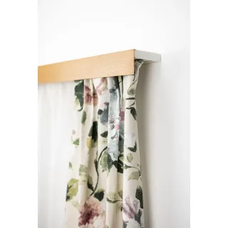 GARESA Gardinenschiene »Kunststoffschiene mit Blende« 3 läufig-läufig Wunschmaßlänge Deckenmontage, verlängerbar, einfache Montage, schlicht, braun