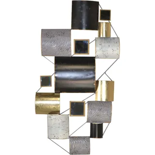 Hofmann Living And More HOFMANN LIVING AND MORE, Wanddekoobjekt »Wanddekoration« Wandobjekt aus Metall, geometrische Formen,