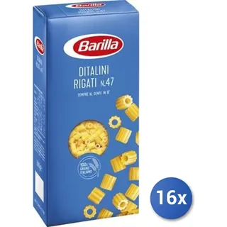 16x Multipack Barilla Hartweizengrieß 47 Ditalini Geriffelt Gr500