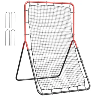VEVOR Baseball- und Softball-Rebounder-Netz, 3 x 4,5 Fuß PitchBack Baseball Pitching Nest, 3-Wege-Baseball, Softball Pitchback-Netz, Fielding-Trainer, Bounce-Back-Netz für Fielding-/Wurfübungen