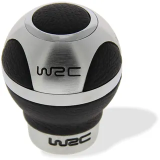 WRC 007303 Schaltknauf mit 3 Anfasspunkten in Alu & schwarzes Leder