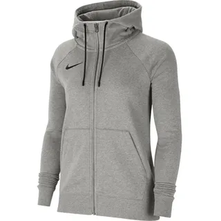 Nike Damen Nk Flc Park20 Fz Hoodie Sweatshirt, Dk Grey Heather/Black/Black, XL