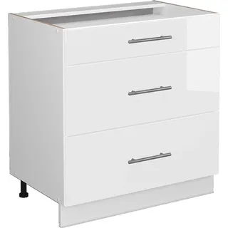 Vicco Schubladenschrank Fame-Line 80 x 51,5 x 81,5 cm Weiß