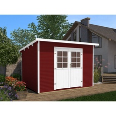 Bild Gartenhaus 219 3,00 x 2,95 m schwedenrot