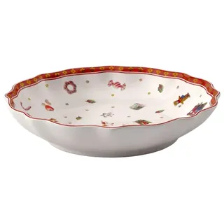 Villeroy & Boch Toy's Delight Kleine Schale, Premium Porzellan, Weiß/Rot/Gold