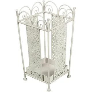 Ambiente Haus Schirmständer eckig 43 x 23 x 23 cm weiß