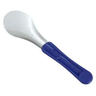 SCHNEIDER Eisspachtel, großes Modell, 300 mm, Eisportionierer aus Edelstahl mit farbigem Griff aus Kunststoff, Kunststoffgriff: Blau
