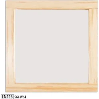 Handgefertigter Wandspiegel Massivholz Große Spiegel Holzrahmen 64 * 64 cm Neu