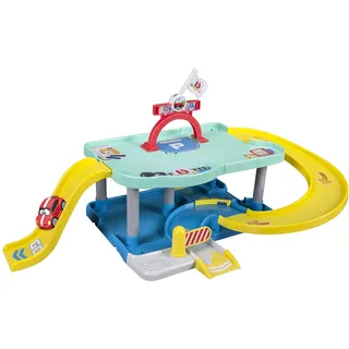 Bb Junior - Parkhaus Spielset - My 1st Tune Up Garage: inkl. VW New Beetle, Spielzeugauto - Blau