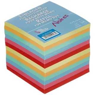 KÖNIG & EBHARDT 8655603 farbige Ersatzeinlage für Zettelbox (9 x 9 x 9 cm, 700 Blatt farbig)