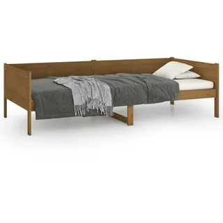 vidaXL Tagesbett Honigbraun Massivholz Kiefer 90x190 cm - Braun