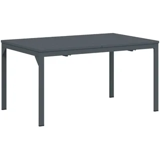 vidaXL Ausziehtisch 210 x 90 x 73 cm Anthrazit
