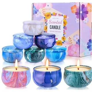 Aottom Duftkerzen Geschenkset(9 * 75g),Duftkerze Weihnachten Geschenkset Frauen,Natürliches Sojawachs Aroma Kerzen Duftkerzen Weihnachten Teelichter Aromatherapie Kerzen für Weihnachts