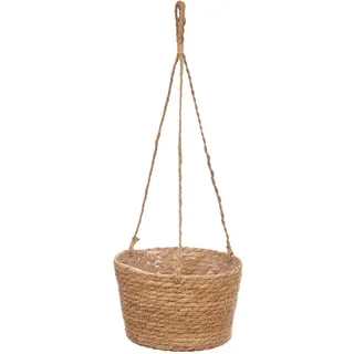 Giftdecor Hängetopf Boni Ø 21 cm , Braun , Naturmaterialen , 21x14x21 cm , Dekoration, Blumen & Blumentöpfe, Übertöpfe