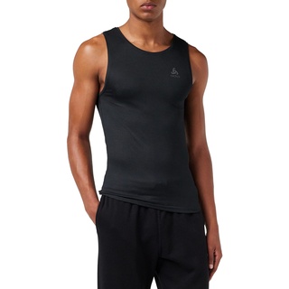 Odlo Herren ACTIVE F-DRY LIGHT Baselayer Unterhemd mit Rundhals, Black, S