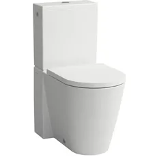 Laufen Kartell Stand-WC für Spülkasten, Tiefspüler, ohne Spülrand, 370x660x430mm, H824337, Farbe: Snow (weiß matt)