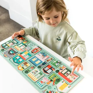 Wild & Wolf Around Town Follow & Spot Puzzle - Puzzle Segui e Trova: attorno la città, 3 Jahr(e)