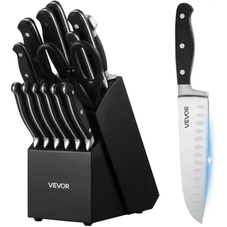 Vevor Küchenmesserset 15-tlg. Weiß