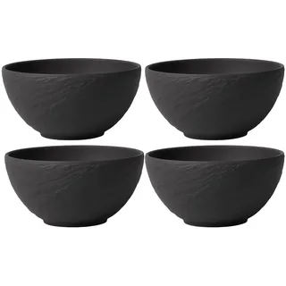 Villeroy & Boch Bol Manufacture Rock schwarz 4-tlg.
