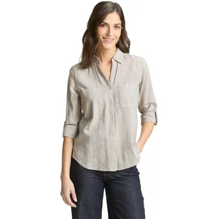 Tom Tailor Langarmbluse soft taupe grau 40