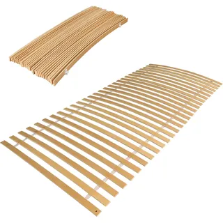 Yakimz Rollrost Lattenrost,mit 28 Latteng,Pappel Massivholz,90 x 200cm,unverstellbar starr