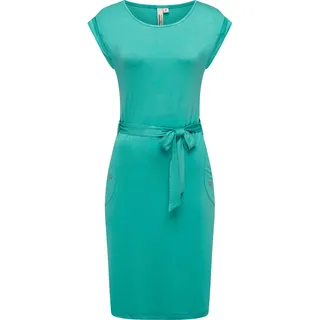 Sommerkleid RAGWEAR "Sommerkleid Taggien", Damen, Gr. L, N-Gr, grün (lagoon grün), Obermaterial: 95% Viskose CV. 5% Elasthan EL., Kleider Sommerkleid