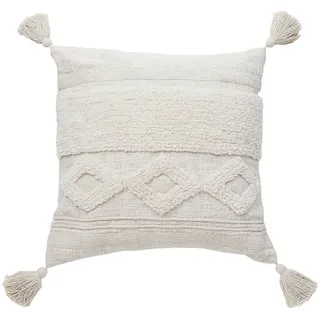 Butlers Kissen Formentera , Beige , Textil , 50x50 cm , Heimtextilien, Wohntextilien, Kissen, Zierkissen