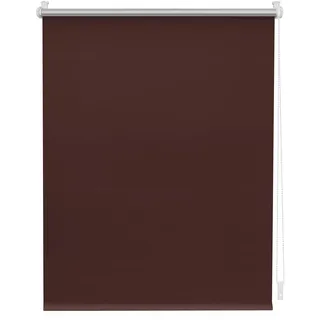 Lichtblick Thermorollo ohne Bohren, Klemmfix, Verdunklungsrollo, Hitzeschutz, Sichtschutz, Wandmontage, Deckenmontage, Rollo für Fenster und Türen B85 x H150 cm, Braun