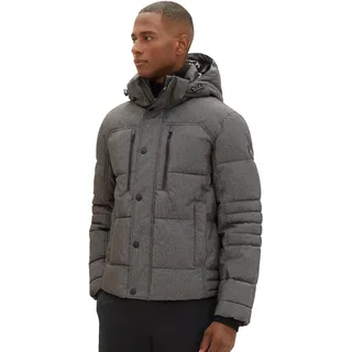 TOM TAILOR Herren Winterjacke mit Abnehmbarer Kapuze