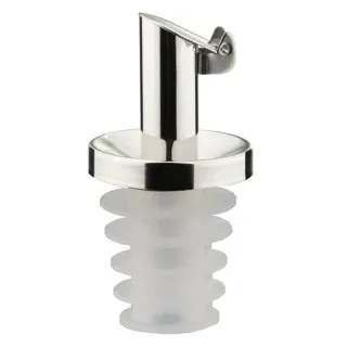 WESTMARK Inox Öl-Spezial Ausgießer, Metallkläppchen, Für alle üblichen Spirituosen - auch für saure Getränke und Essig, 1 Stück