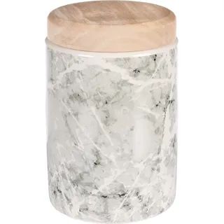 Flamingo SNACKBEHÄLTER MIT DECKEL MARMI KERAMIK GRAU RUND 1300ML 11,5x17,5CM