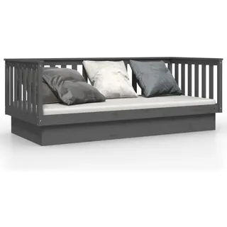 vidaXL Tagesbett Grau 100x200 cm Massivholz Kiefer - Grau
