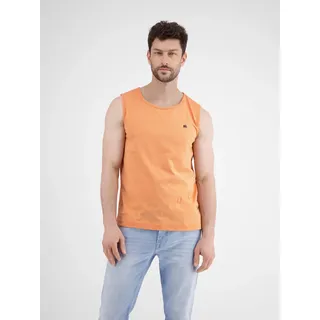 Muskelshirt LERROS "Sommerliches Tanktop für Herren", Herren, Gr. S, pale papaya, 100% Baumwolle, Rundhals, Shirts Muskelshirt
