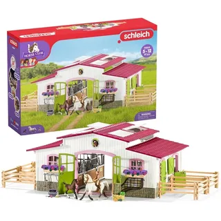 Schleich 42344 Reiterhof mit Reiterin, Pferden und Zubehör, ab 5 Jahren, HORSE CLUB - Spielset, 97 Teile